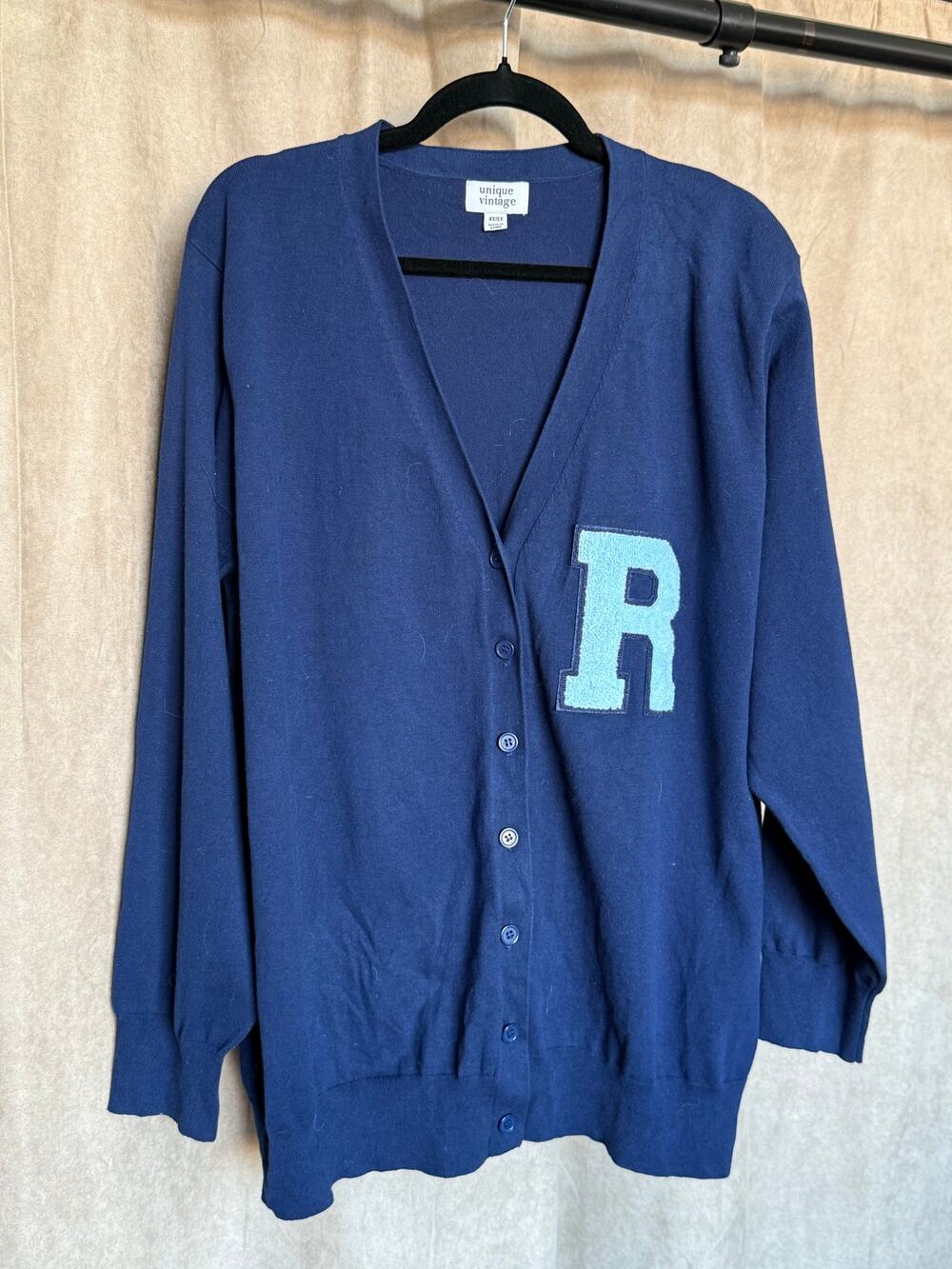 Unique Vintage Navy Harry Potter Ravenclaw Cardigan Sweater 4X NWOT